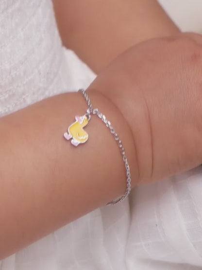 Silver Duckling Kids Bracelet