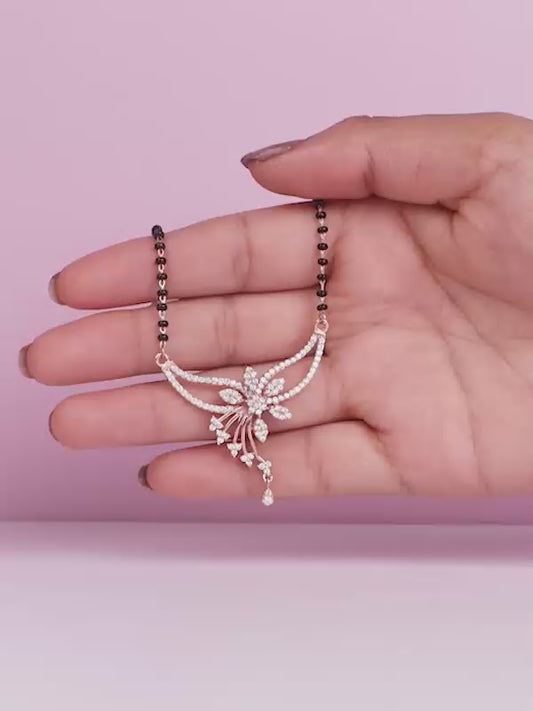 Rose Gold Floral Love Bond Mangalsutra