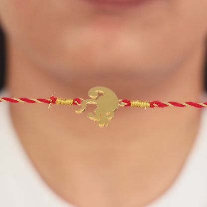 Golden Bappa Love Rakhi