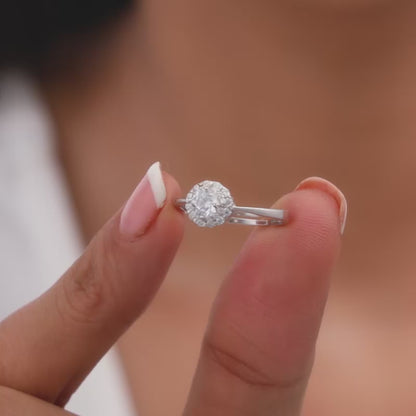 Silver Zircon Epic Glory Ring