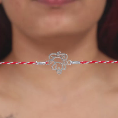 Silver Finest Ganesha Rakhi