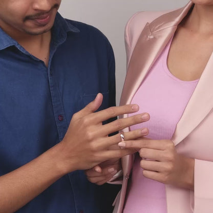 Rose Gold Partners in Fun Couple Bands