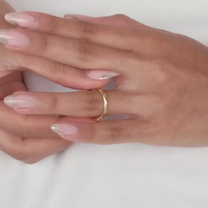 Gold Simple Elegance Diamond Ring