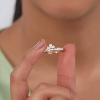 Rose Gold Glam Lab Grown Diamond Ring