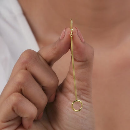 Golden Pendulum Danglers