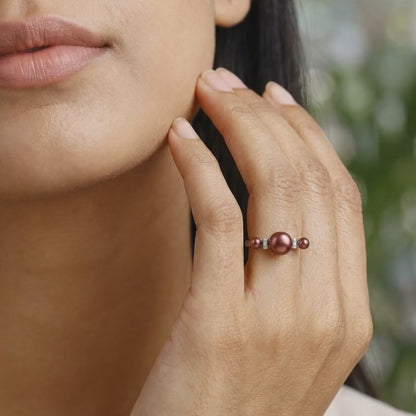 Silver Eleanor Pearl Ring (Size 12)