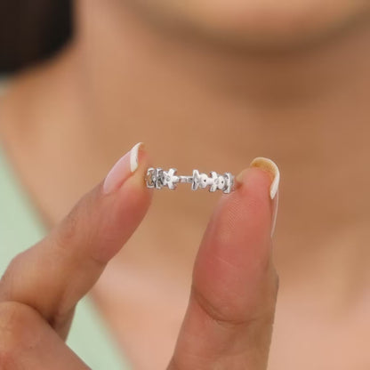 Silver Bloom Forever Ring