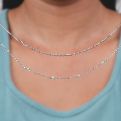 Silver Layered Shine Necklace