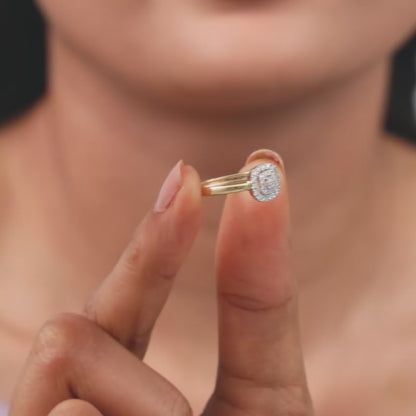 Gold Glam Lab Grown Diamond Ring