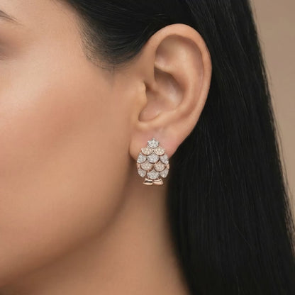 Dual Tone Oval Reef Silver Set