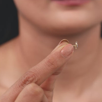Gold Cirlia Lab Grown Diamond Nose Pin