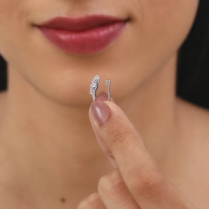 Silver Anokhi Nose Pin (Clip on)