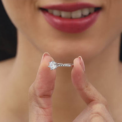 Silver Waver Glam Ring