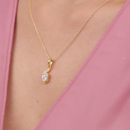 Golden Dream Pendant With Link Chain