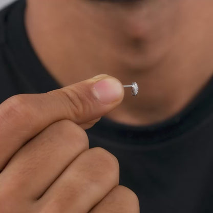 Silver Regal Stud For Him