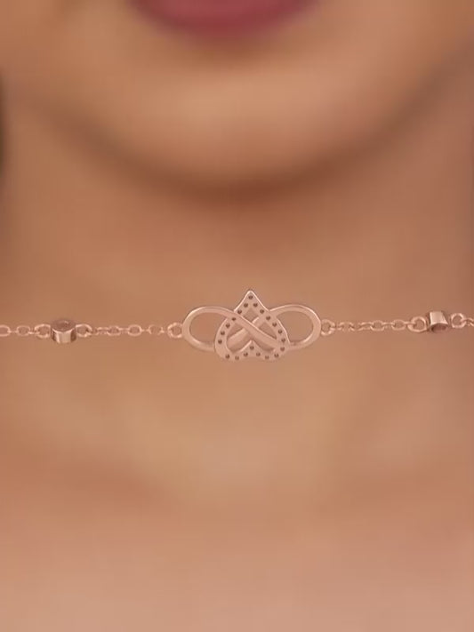 Rose Gold Infinite Bond Bracelet