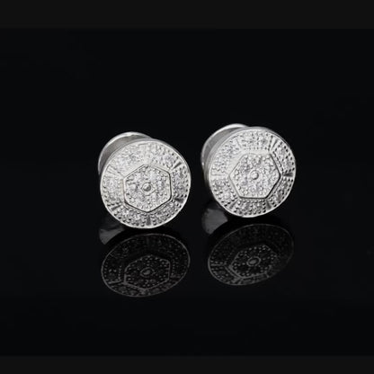 Silver Hexa Lux Cufflinks For Him