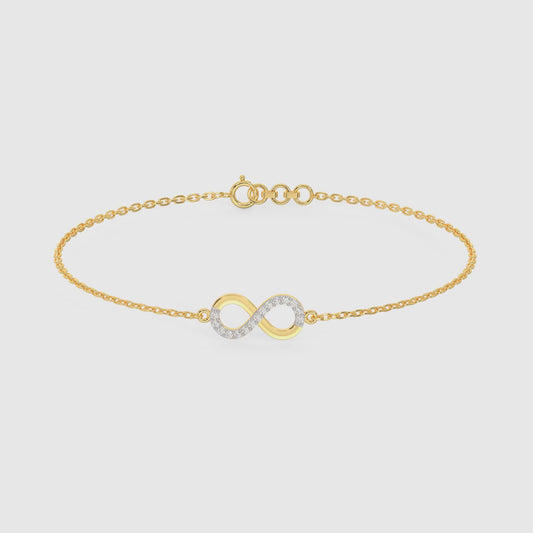 Gold Infinity Magic Diamond Bracelet