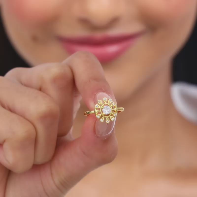 Golden Buttercup Ring