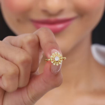 Golden Buttercup Ring