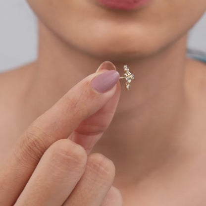 Gold Supernova Lab Grown Diamond Studs