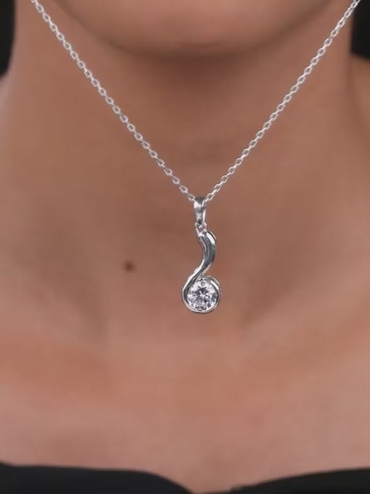 Silver Same Old Love Pendant With Link Chain