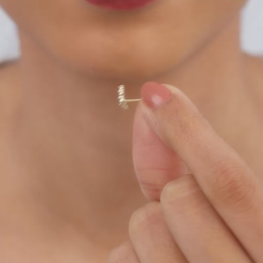 Gold Arc of Beauty Lab Grown Diamond Earrings