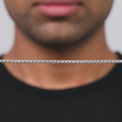 Silver Out of Box Chain For Him