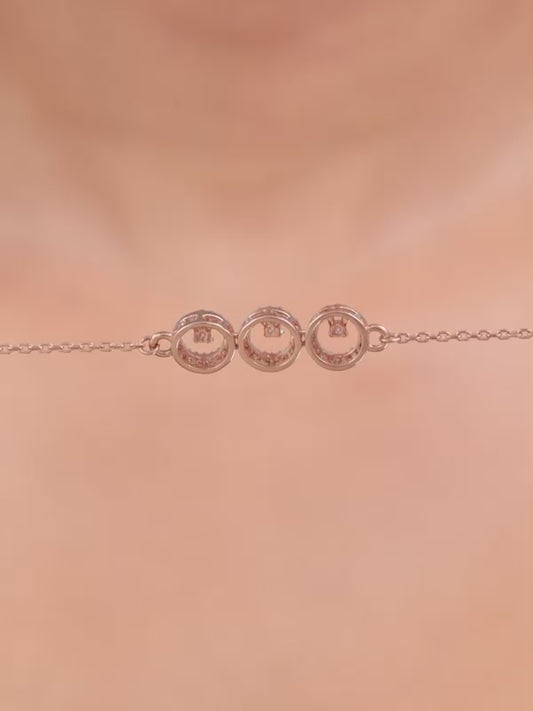 Rose Gold Circular Grace Necklace