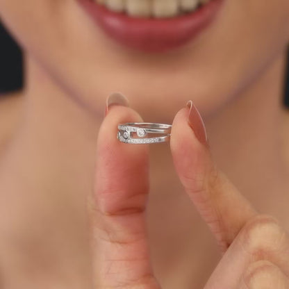 Silver Orion's Belt Ring