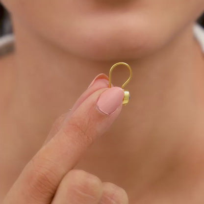 Golden Indigo Teardrop Earrings