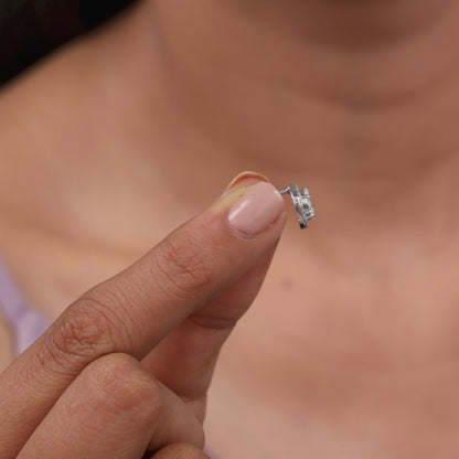 White Gold Zyra Lab Grown Diamond Earrings