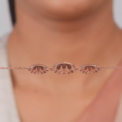 Rose Gold Surya Kamal Bracelet