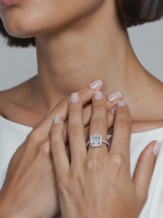 Silver Zircon Soul of Love Ring