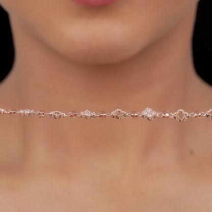 Rose Gold Clover Bracelet- Rose Gold Bracelet for Women