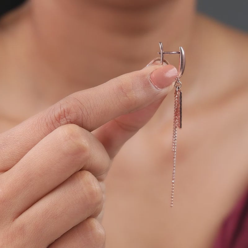 Rose Gold Attention Earrings