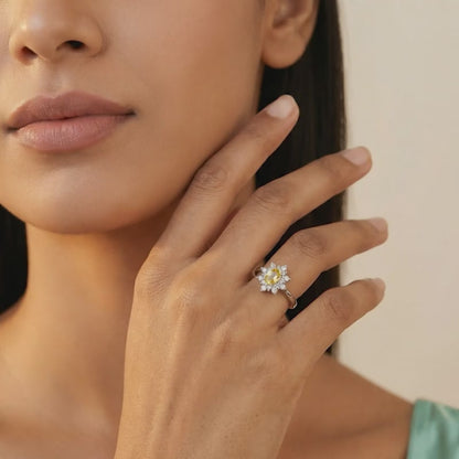 Silver Amaterasu Ring