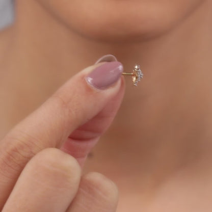 Gold Mirelle Lab Grown Diamond Earrings