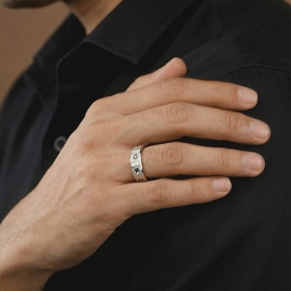 Silver Cadence Ring For Him (Size 20)