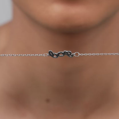 Silver Personalised Heart You Initial Bracelet