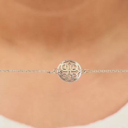 Silver Mandala Bracelet Rakhi