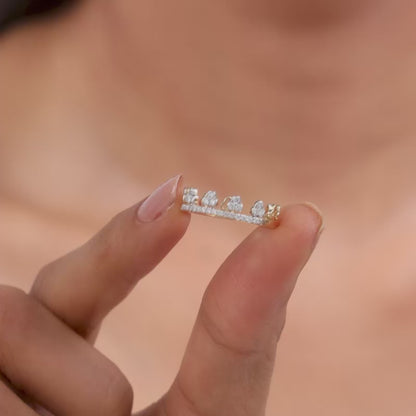 Gold Twin 2-in-1 Lab Grown Diamond Ring