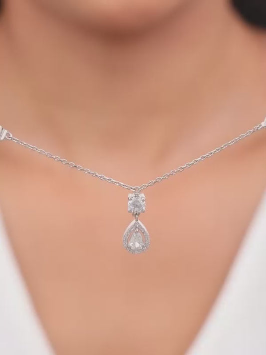 Silver Regal Radiance Necklace