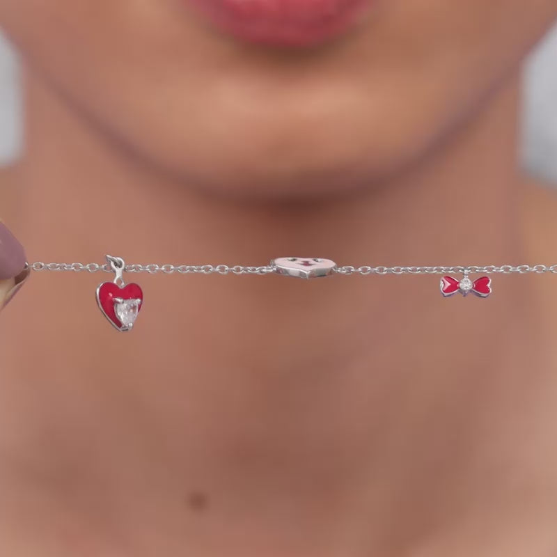 Silver Love You Boo Kids Bracelet (0-2 years)