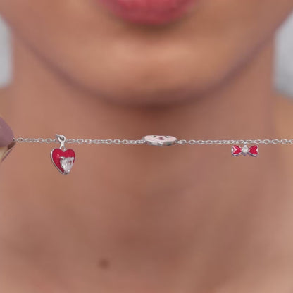 Silver Love You Boo Kids Bracelet (0-2 years)