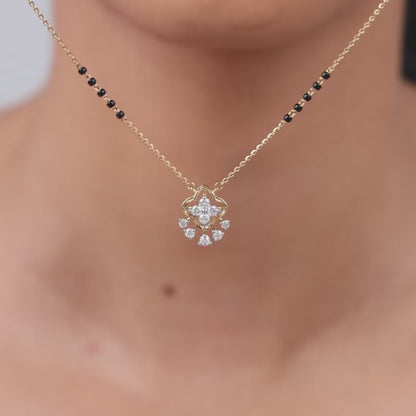 Gold Avni Lab Grown Diamond Mangalsutra