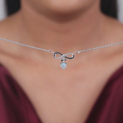 Silver Only Us Necklace