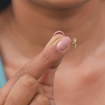 Gold Twinkle Top Lab Grown Diamond Studs