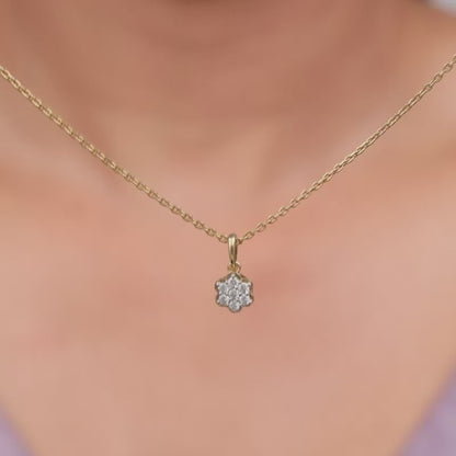 Gold Radiant Lab Grown Diamond Pendant