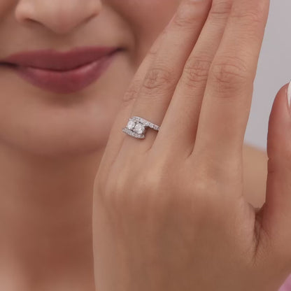 Silver Midnight Elegance Ring